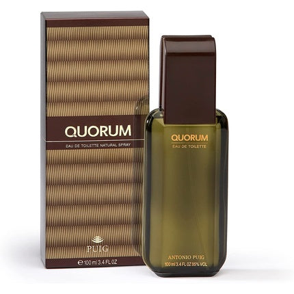 Quorum Eau De Toilette For Men Long Lasting Virile Classic Elegant And Robust Fragrance Citrus Spicy Leather Tobacco And Wood Notes Ideal For Day Wear 100ml