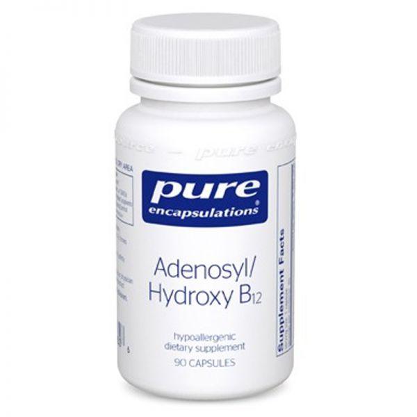 Adenosyl/Hydroxy B12 90 Capsules - Pure Encapsulations - welzo