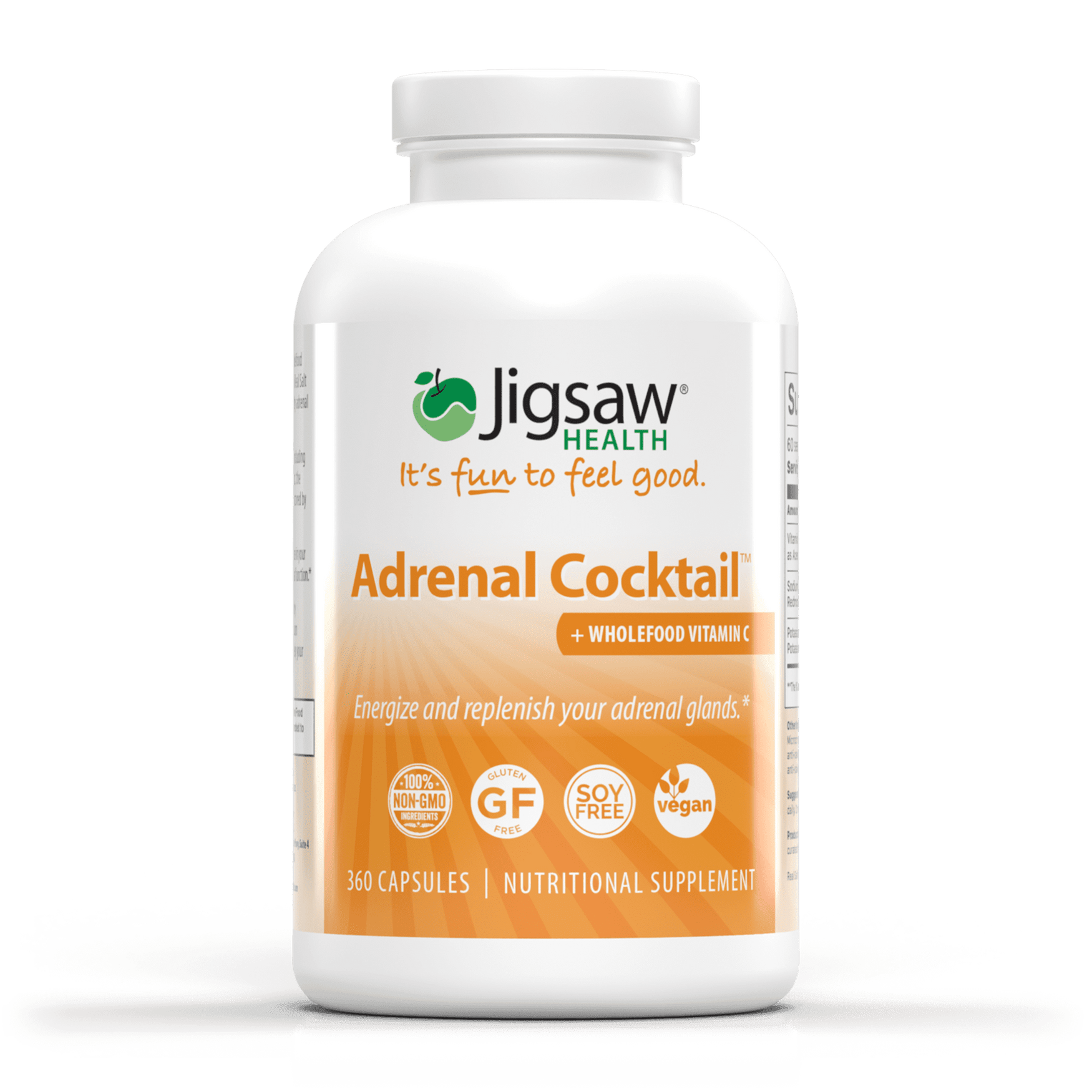 Adrenal Cocktail™ + Whole Food Vitamin C - 360 capsules - Jigsaw Health - welzo