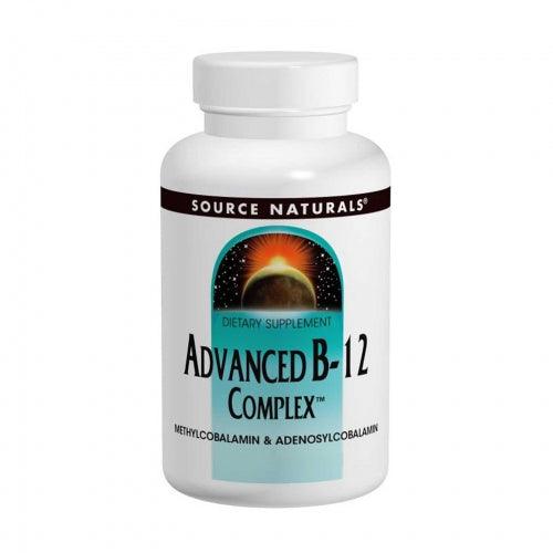 Advanced B-12 / B12 Complex, 5 mg, 60 Lozenges - Source Naturals - welzo