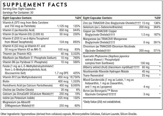 Advanced Nutrients (Formerly Extra Nutrients) 240 Capsules - Thorne Research - welzo