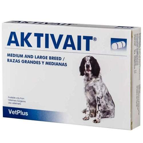 Aktivait Medium/Large Dog Tablets Pack of 60 - welzo