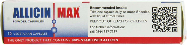 Allicinmax (Garlic) 180mg, 90 Capsules - Allicin - welzo