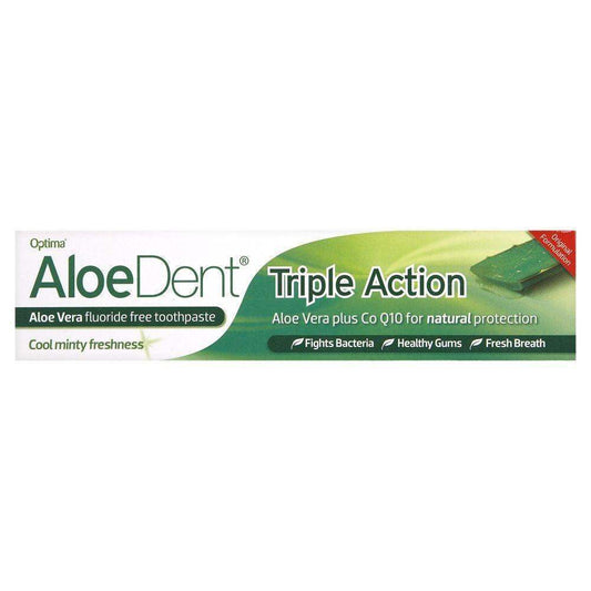 Aloe Dent Triple Action Non Fluoride Toothpaste 100ml