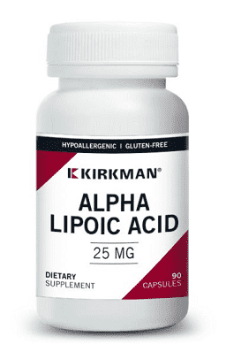 Alpha Lipoic Acid, 25 mg, 90 Capsules - Kirkman Labs (Hypoallergenic) - welzo