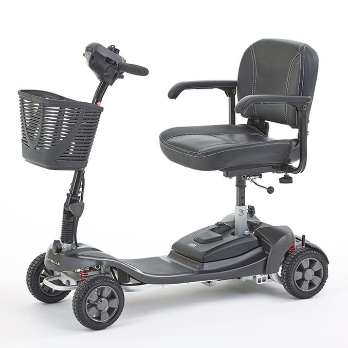 Alumina Pro Lightweight Boot Mobility Scooter – 30 Mile Lithium Range, Full Suspension