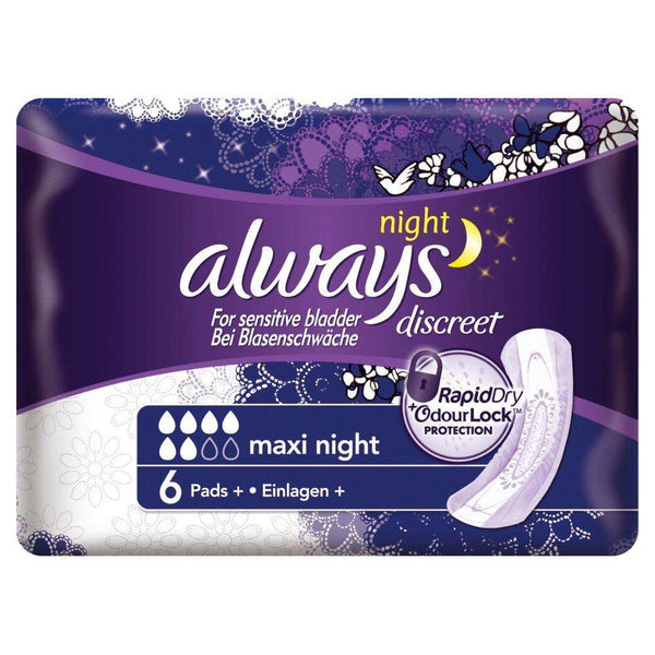 Always Discreet Pads Maxi Night - welzo