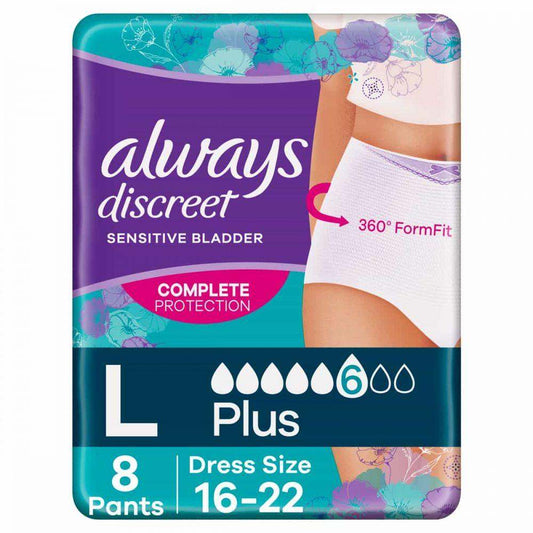 Always Discreet Pants Plus Large - welzo