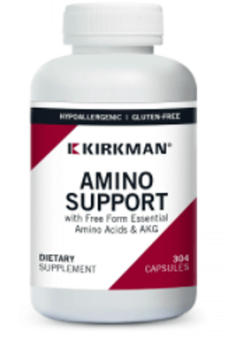 Amino Support with Free Form Essential Amino Acids & AKG, 304 Capsules - Kirkman Labs - welzo