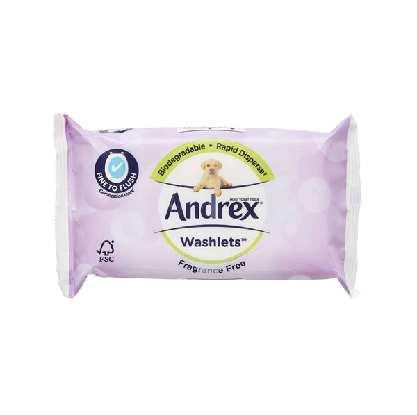 Andrex Washlets Fragrance Free - welzo