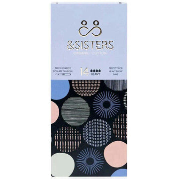 &Sisters Eco-Applicator Tampons Heavy Pack of 14 - welzo