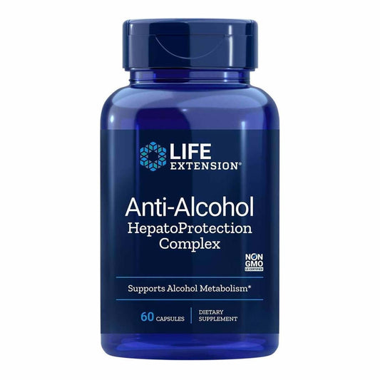 Anti-Alcohol with HepatoProtection Complex 60 caps - Life Extension - welzo