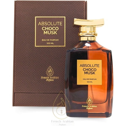 Absolute Choco Musk Perfume 100ml Eau De Parfum Long Lasting Arabic Sweet Musky Caramel Vanilla Perfume for Women and Men