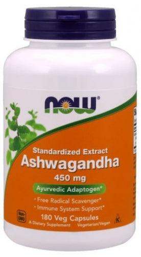 Ashwagandha 450mg, 180 Capsules - Now Foods - welzo