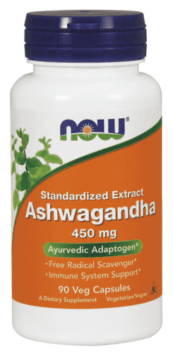 Ashwagandha 450mg, 90 Capsules - Now Foods - welzo