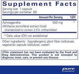 Ashwagandha, 500 mg, 60 caps - Pure Encapsulations - welzo