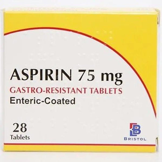 Aspirin 75mg Gastro-Resistant Tablets Pack of 28