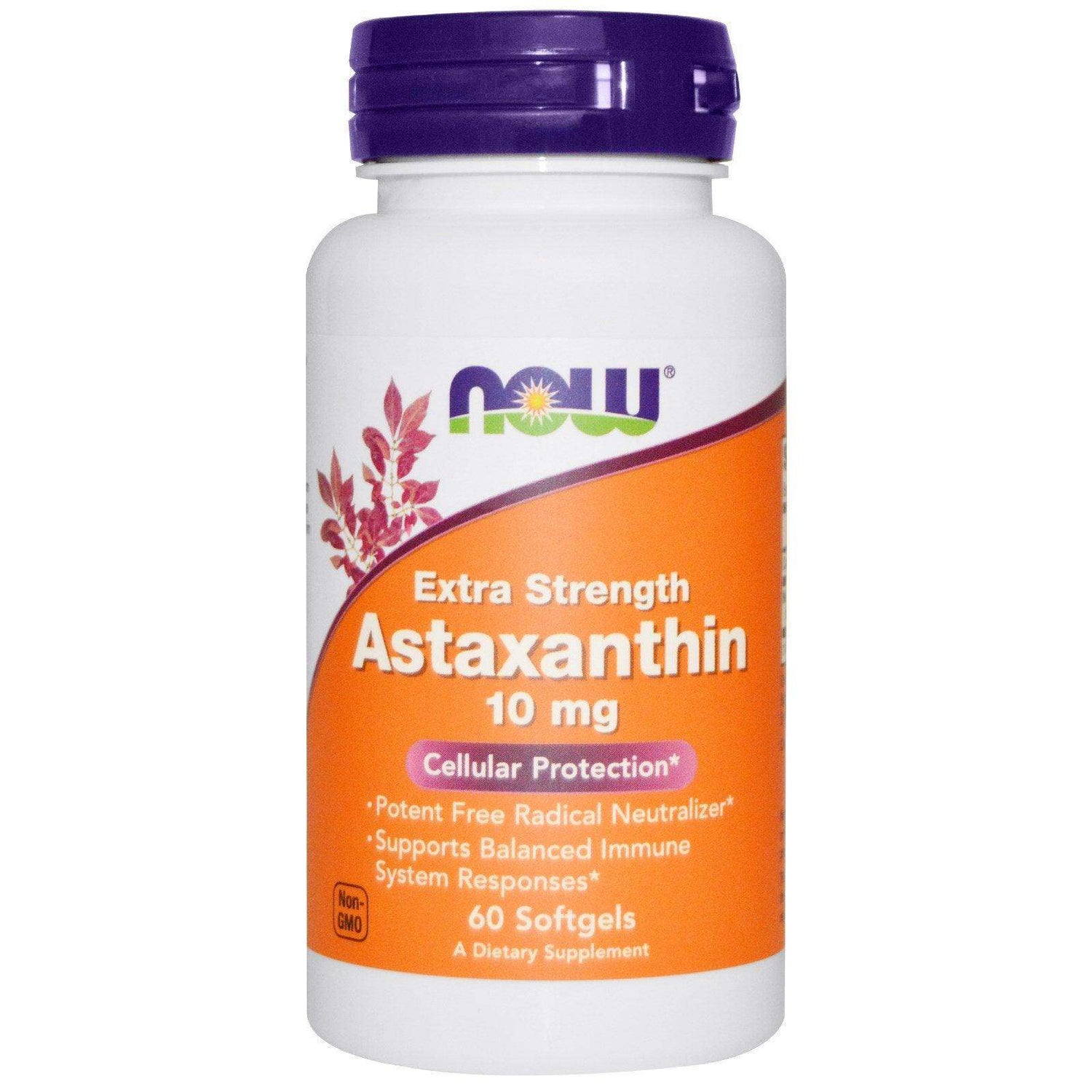 Astaxanthin 10mg, 60 Softgels - Now Foods - welzo