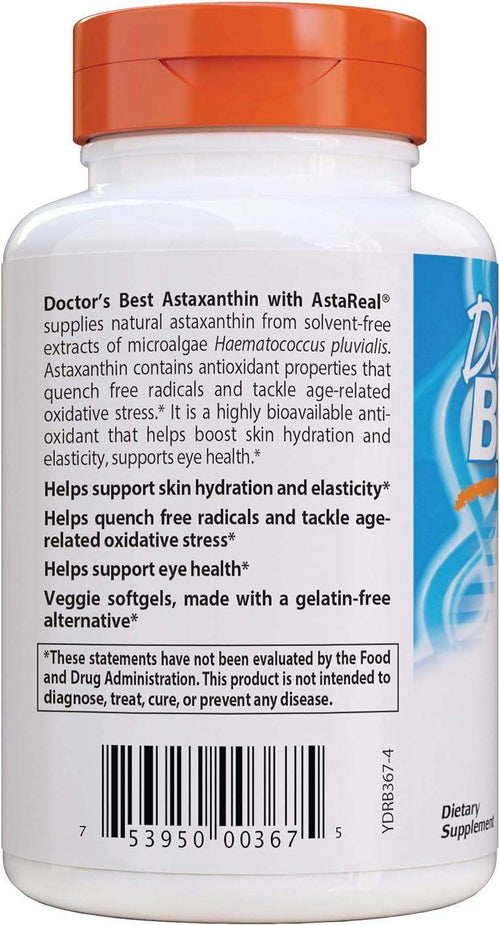 Dr's Best Astaxanthin: Now in UK, 90 Veggie Softgels - Order Today! – welzo