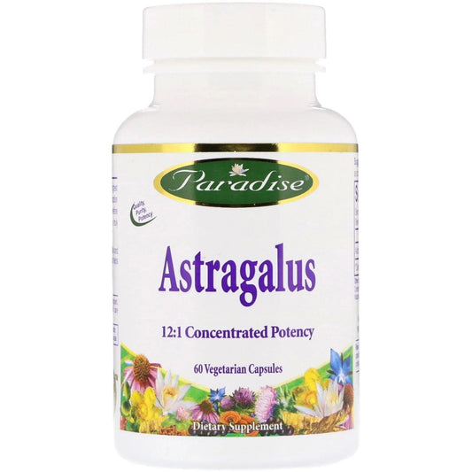 Astragalus, 60 Vegetarian Capsules - Paradise Herbs - welzo