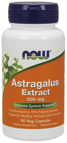 Astragalus Extract 500mg, 90 Capsules - Now Foods - welzo