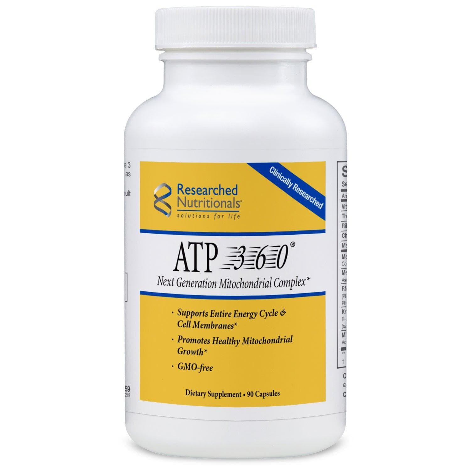 ATP 360, 90 Capsules - Researched Nutritionals - welzo