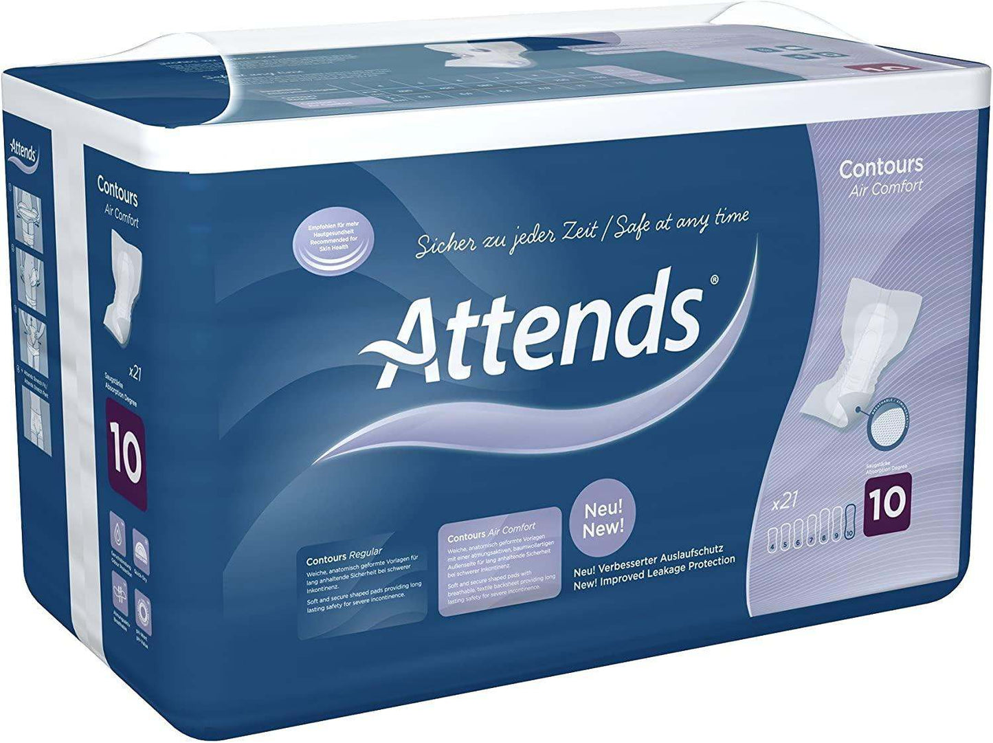 Attends Contours Air Comfort 10 Pack of 21 - welzo