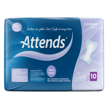 Attends Contours Regular 10 Pads Pack of 21 - welzo