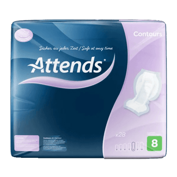 Attends Contours Regular 8 Pads Pack of 28 - welzo