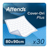 Attends Cover-Dri Plus 80 x 90cm Underpads Pack of 30 - welzo