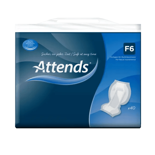 Attends Feacal Pads F6 Pack of 40 - welzo