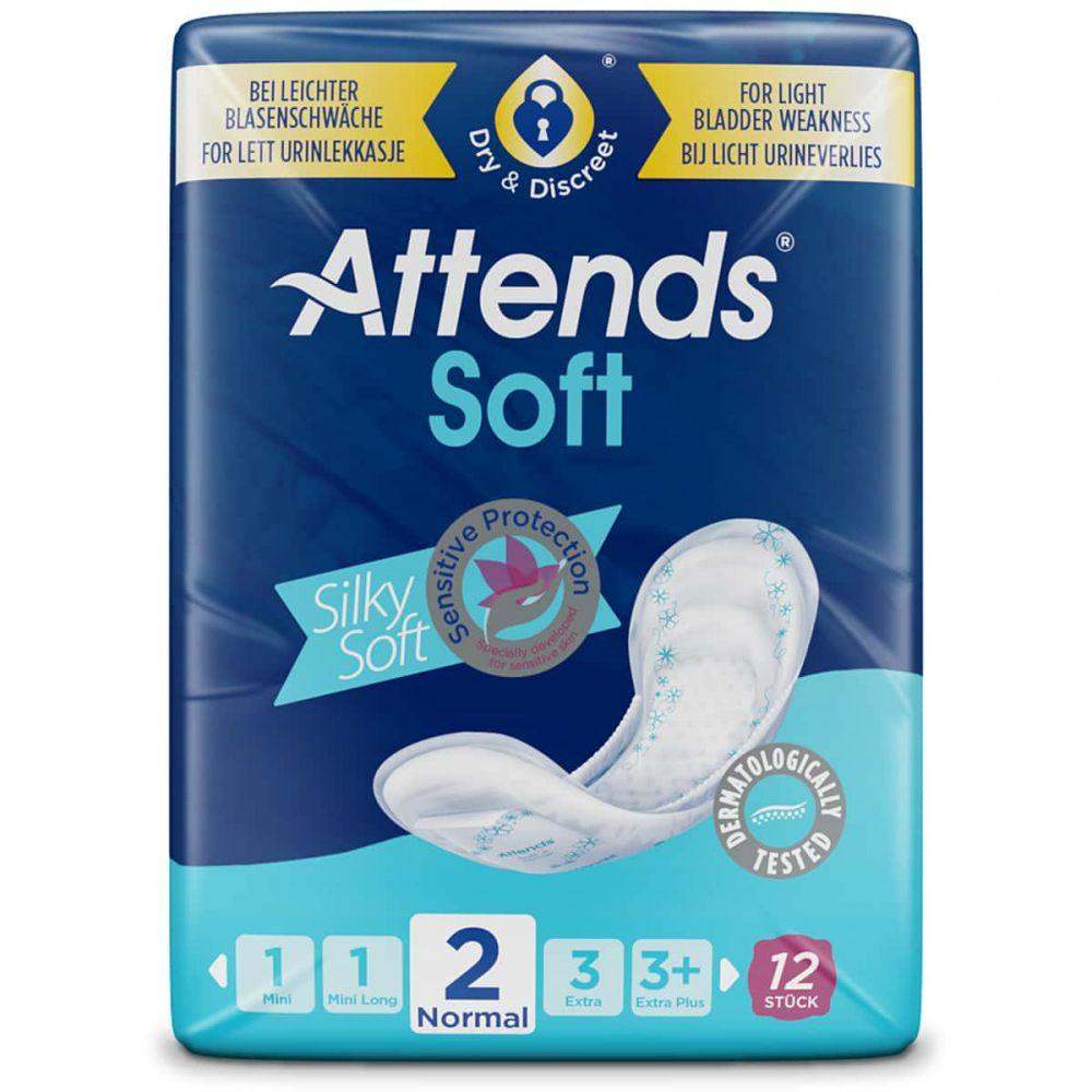 Normal Pack Attends Soft 2 Normal Pack of 12