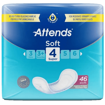 Attends Soft 4 Pack of 46 - welzo