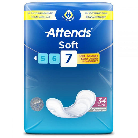 Attends Soft 7 Pack of 34 - welzo