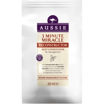 Aussie 3 Minute Miracle Reconstructor Conditioner Sachet 20ml - welzo