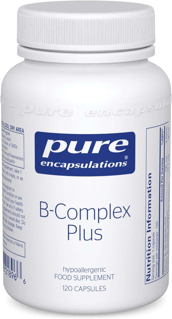 B-Complex Plus with Metafolin 60 veg caps - Pure Encapsulations - welzo