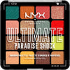 NYX Professional Makeup Ultimate Shadow Palette 16 Vibrant True-To-Pan Eyeshadow Shades Metallics Shimmers Colours and Nudes in Pressed Pigments Vegan 0.8g 02 Paradise Shock