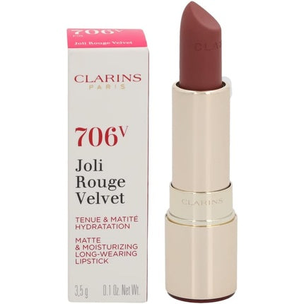 Clarins Joli Rouge Velvet Lipstick 706V Red