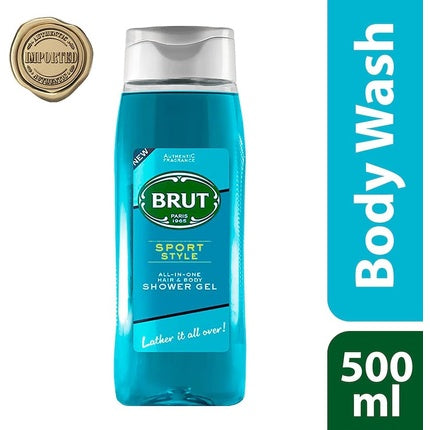 Brut -geeli ja shampoo 500ml urheilutyyli