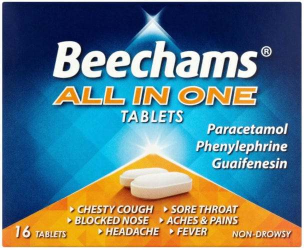 Beechams All-in-one Tablets Non-drowsy Pack of 16 - welzo