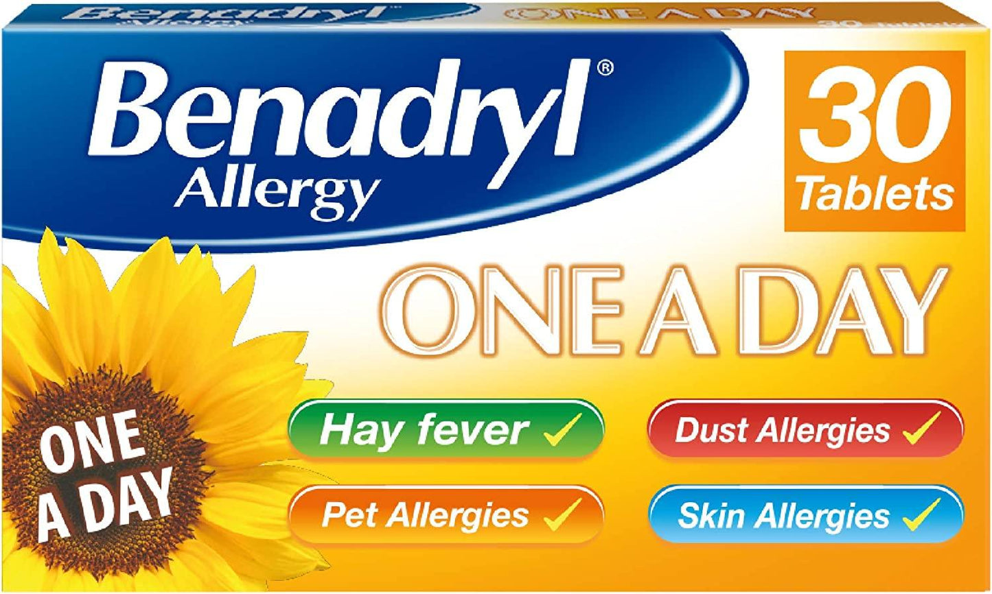 Benadryl Allergy One a Day Tablets Pack of 30 - welzo