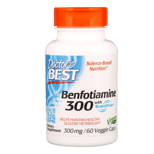 Benfotiamine with BenfoPure 300mg, 60 Capsules - Doctor's Best - welzo