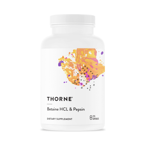 Betaine HCL Pepsin 225 Capsules Thorne Research Welzo