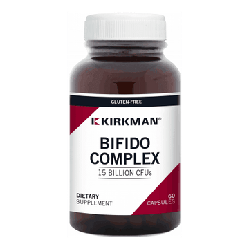 Kirkman Labs Bifido Complex Advanced Formula 60 hypoallergenic capsules with Bifidobacterium longum, UK