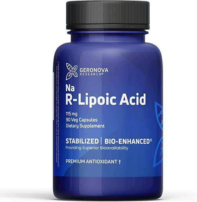 Bio-Enhanced R-Lipoic Acid 115mg, 90 Caps - Geronova Research - welzo