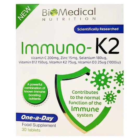 Biomedical Immuno-K2 Tablets Pack of 30 - welzo