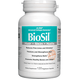 BioSil, ch-OSA (Hair, Skin & Nails) 120 Vegetarian Capsules – Natural Factors - welzo