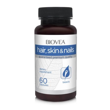 Biovea Hair, Skin & Nails 60 вегетариански капсули