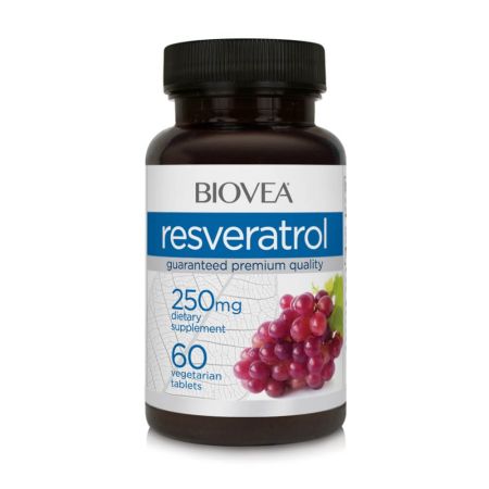 Biovea resveratrol 250mg 60 kasvissyöjätablettia