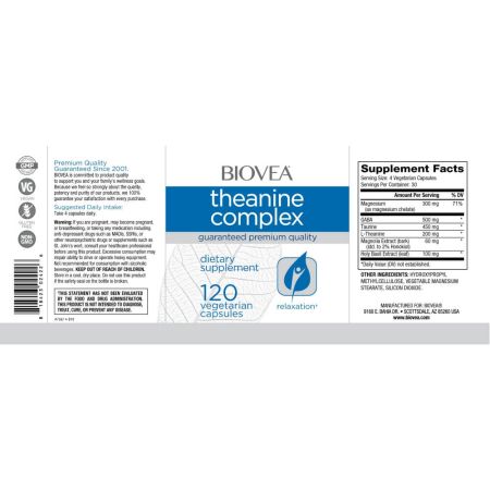 Biovea Theanine Complex 120 vegetarische Kapseln